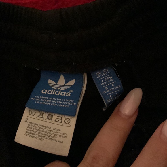 Adidas black and white track pants - Picture 3 of 3